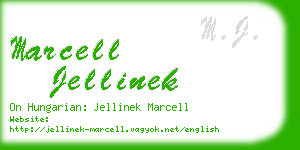 marcell jellinek business card
